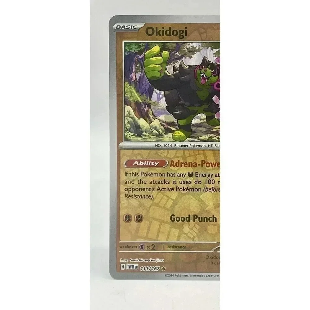 Okidogi‎ 111/167 Twilight Masquerade Rare Pokemon TCG Reverse Holo Mint Unplayed